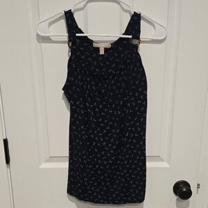 Banana Republic Dark Blue Anchor Pattern Top